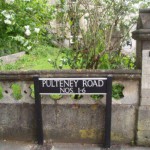 Pulteney Road name sign