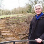 New steps on National Trust land